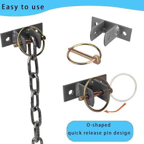 8 Pcs Water Bucket Hook with Pin Heavy Duty Wall Mounted Equestrian Bucket Hooks Hangers Horse Feed Bracket for Horse Stall Stable Barn,Silver