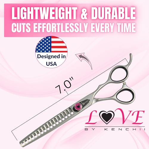 Kenchii Love Dog Grooming Shears, 17 Tooth Blender - size: 17 Tooth Blender