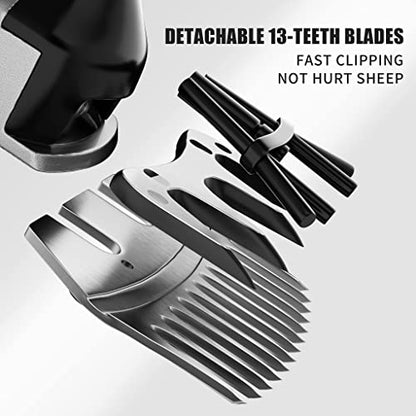 Sheep Clippers Replacement Blades, Professional Stainless Steel Clipper Blades for Thick Coat Animals