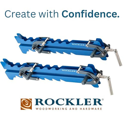 Rockler Mini Deluxe Panel Clamps (2-Pack) Four-Way Pressure Clamp Set