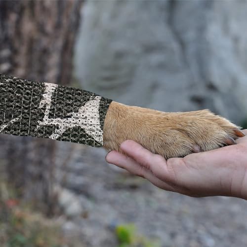 6 Rolls Self-Adhesive Bandage Wrap Grip Tape Wrap Cover Tattoo Cohesive Elastic Bandage for Dog Cat Horse Animals Wounds Wrist Healing Sprains & Swelling