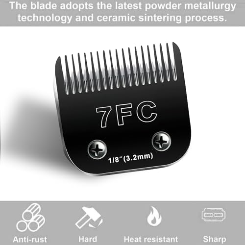 7F Blades Dog Grooming Blades Compatible with Andis/Oster A5 - color: 3pcs #40