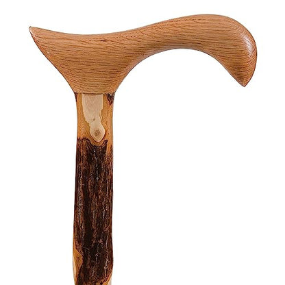 Brazos Wooden Walking Canes for Men and Women, Stable Walking Sticks for Seniors, Made in The USA - size: 34 Inch, style: Derby Hickory