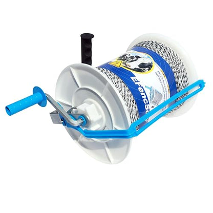 Electric Fence Maxi 3:1 Geared Reel with Reel Guard Prewound 3280ft 6 Strands Polywire PK1 - size: 3280 ft x 1 Maxi Reel w/Guard