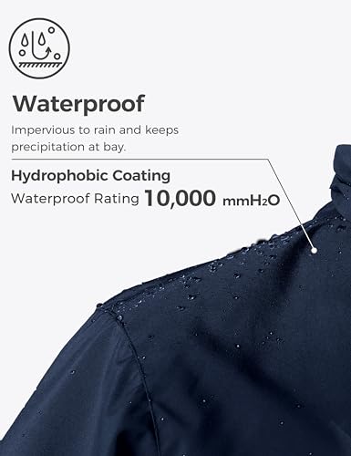 Wantdo Women's Waterproof Ski Jacket Windproof Winter Snow Coat Mountain Snowboarding Jackets Outdoor Fleece Parka - color: Navy, size: Small