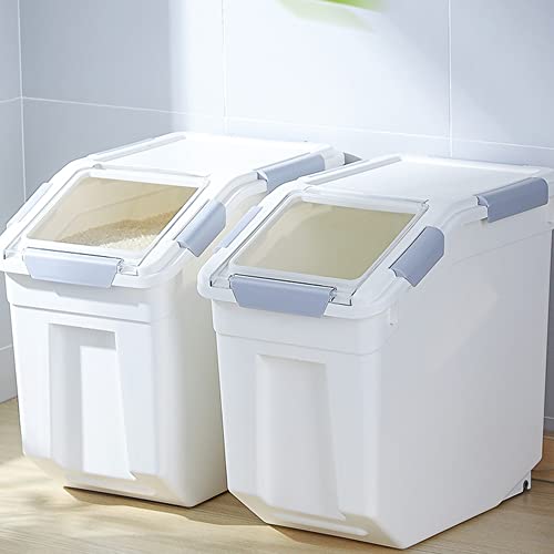 25lb Airtight Flour Storage Container, Gray - color: Gray 2 Count