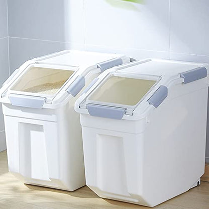 25lb Airtight Flour Storage Container, Gray - color: Gray 2 Count