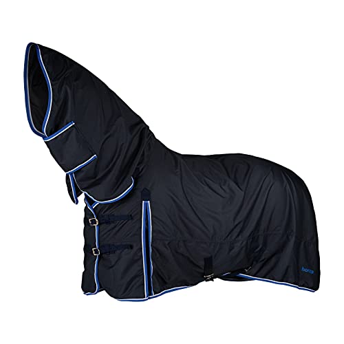 Horze Glasgow Full Neck Turnout - color: Dark Blue, size: 69 in