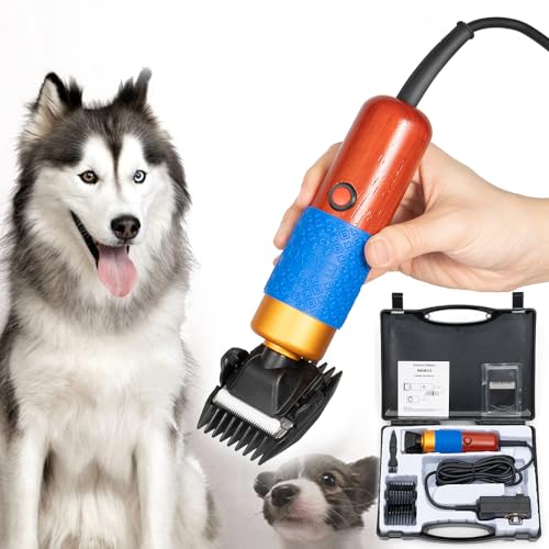 10ft Sheep Shears, with Plug & 2 Blades 200W Electric Clippers Animal Shave Grooming Farm for Dogs Cat Goat Alpaca, Llamas, Angora Rabbits Shearing Hand Piece Cutter Livestock Pet Supplies