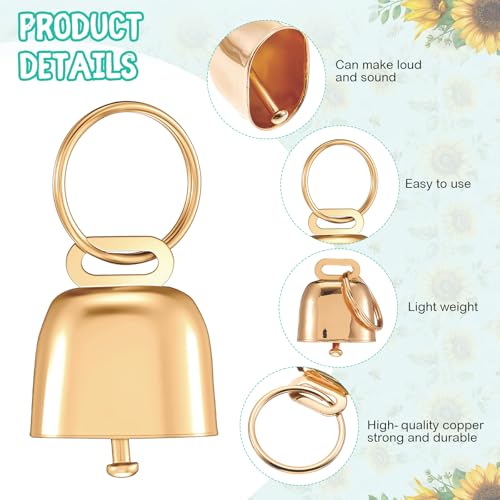 Goat Collar with Copper Bell Set for Sheep Lambs Pygmy Goat,Sunflower