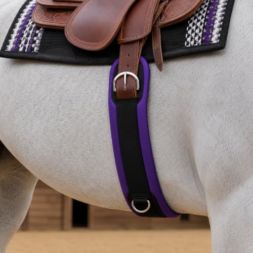Horse Soft Padded Neoprene Purple Western Riding Saddle Cinch 9727 - size: 32"