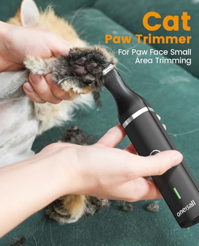 oneisall Cat Clippers and Paw Trimmer 3 in 1 Cat Grooming Kit