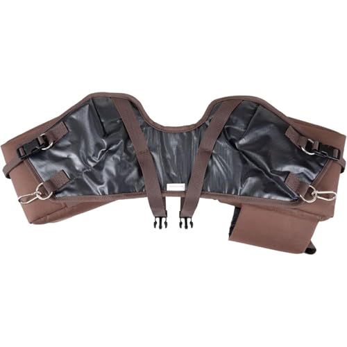 Reinsman Pommel Cooler Bag | Equestrian Durable Convenient Spacious 2-Side Nylon Insulated Bag with Stainless Steel Hardware | Easy Attachment to The Swell with Adjustable Strap - color: Brown