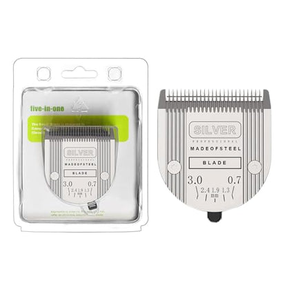 5 in 1 Replacement Blade Compatible with WAHL Bravura Chromado Creativa - color: 1 Pack Silver