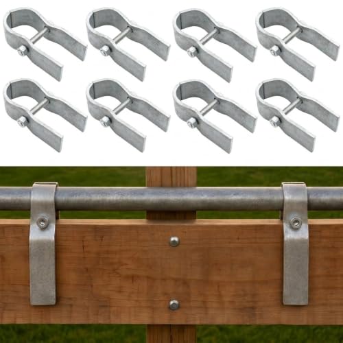 8 Pack Horse Panel Clamps for Wood Boards, Galv. 1-5/8" for Corral Panels