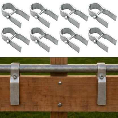 8 Pack Horse Panel Clamps for Wood Boards, Galv. 1-5/8" for Corral Panels