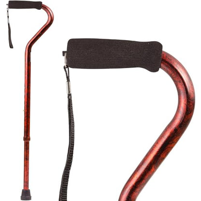 DMI Adjustable Designer Cane with Offset Handle - color: Copper Swirl, size: 1 Count (Pack of 1)