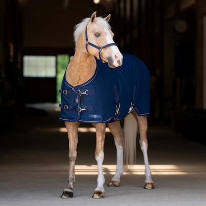 Kensington Poly Cotton Stable Sheet Pony Fit - color: B- Navy, size: 66"