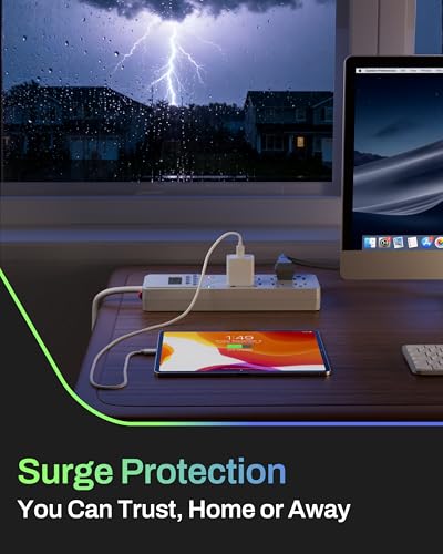 BN-LINK 8 Outlet Surge Protector with 7-Day Digital Timer (4 Outlets Timed, 4 Outlets Always On) - White (Pack of 2) - size: 4 Timed / 4 Always On (Pack of 2)