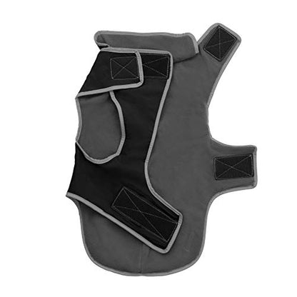 Jacket for All Dogs, Fleece-Lined, Waterproof Doggie Vest, Reflective Pet Parka (2200) (Medium, Black) - color: Black, size: Medium