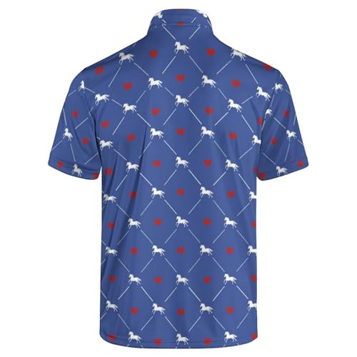Men‘s Golf Shirt Funny Polo Shirts Short Sleeve Golf Polo Shirts Gifts Print Shirts - color: Style-polo-a6, size: X-Large
