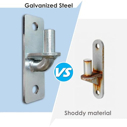 QMARK Chain Link Fence Gate Hinges, Wall Mount