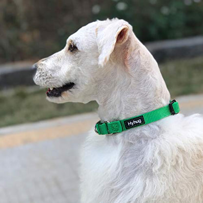 Hyhug Martingale Collar for Dogs Small Green |Escape - Proof Heavy Duty Nylon Durable No Buckle, Ideal for Training & Daily Walks | Heavy-duty nylon delivers gentle control for puppies. Ideal for training and park walks. Adjustable, comfortable, and secur