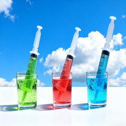 50 PACK 2 oz Party Jelly Syringes Shot with Lids, Large Reusable Party Jelly Shot for Thanksgiving Day, Christmas Wedding Bachelorette Parties (Clear)