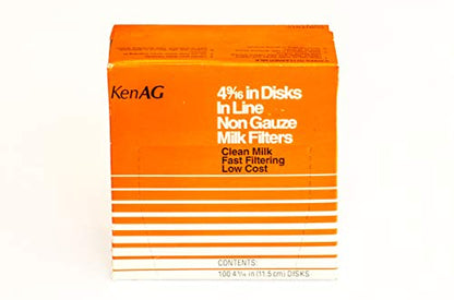 Kenag Milk Filter Disks 4-9/16" (100 disks) (1 pack) - size: 1 pack