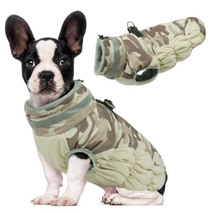 Lelepet Warm Dog Winter Coat Dog Coat for Small Dogs Waterproof Dogs Jacket - color: Desert Camo, size: X-Small