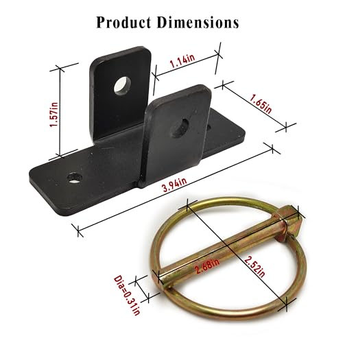 Quick-Release Bucket Hooks, 4-Pack Heavy Duty Bucket Holder Set | Heavy-Duty Steel Wall-Mount Bucket Holders for Horse Stalls, Barns and Livestock Feeding. Quick-Release Design.