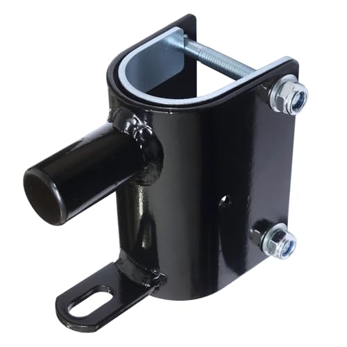 Pair of 2 Way Farm Gate Latch for Metal Gates Livestock Cattle Gate Latches Hardware Use for Horse Corrals Ranches etc. (2pcs, Black)