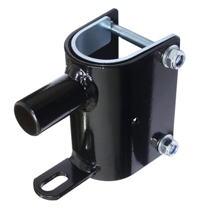 Pair of 2 Way Farm Gate Latch for Metal Gates Livestock Cattle Gate Latches Hardware Use for Horse Corrals Ranches etc. (2pcs, Black)