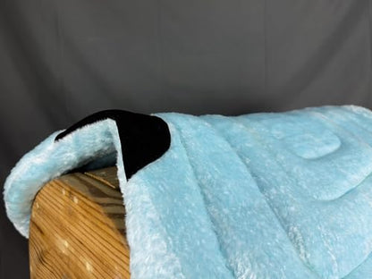 HILASON Western Endurance All Purpose Horse Fleece Saddle Pad - color: Turquoise