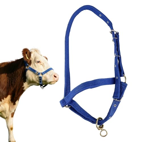 WAKALALA Adjustable Canvas Calf Halter for 110-330 lbs Newborn Livestock
