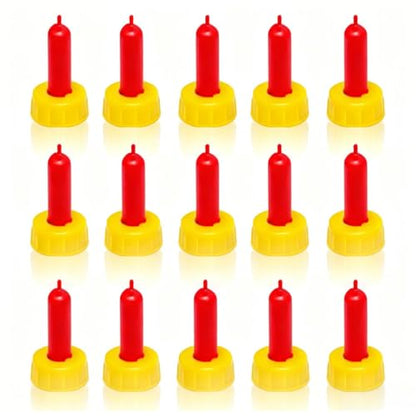 15Pcs Lamb Feeding Nipples – Easy-Clean Pacifiers for Goats & Sheep