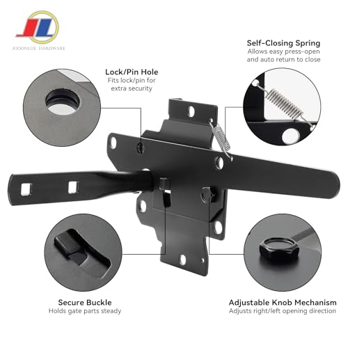 Gate Latch, Outdoor Fence Gate Lock, Adjustable Strike - size: Latch