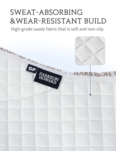 Harrison Howard All-Purpose Saddle Pad for Horses, GP Saddle Pad - color: White