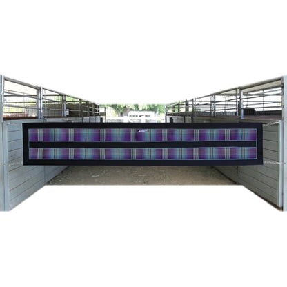 Barn Aisle Guard with Hardware, Chain Sides, Lavender Mint - color: 2017 - Lavender Mint