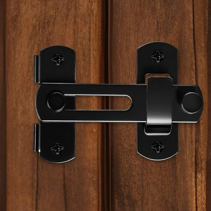 Heavy Duty Barn Door Latch, 4 Inch Metal Gate Latches for Wooden Fences