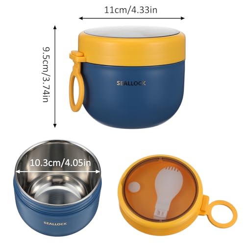 4pcs Overnight Oat Containers with Lids and Reusable Plastic Spoons,20oz Portable Stainless Steel Yogurt Breakfast On The Go Cups, Cups for Cereal,Milk and fruit Salad Storage Container