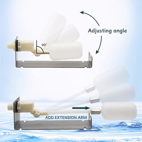 Auto Water Fountain Fill System Float Valve Kit Adjustable Arm Outdoor