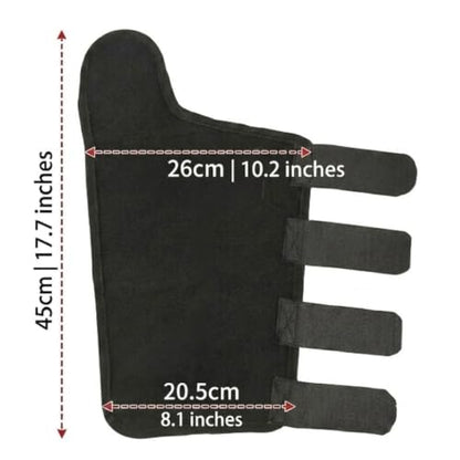 17.7" Horse Tail Guard Wrap Protector,Tail Bags Cover 4 Straps | Durable Horse Tail Protection Cover & Tail Wraps for Horses,Padded Horse Tail Protector Guard with 4 Hook Straps.