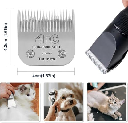 4F Clipper Blade Compatible with Andis,Wahl and Oster Dog Clippers - color: 4FC