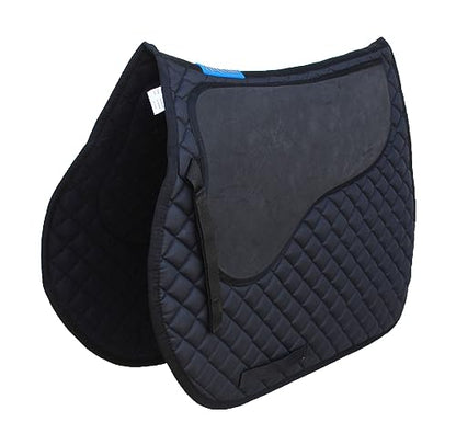 CHALLENGER Horse 23" x 20" English All-Purpose Contoured Quilted Trail Saddle Pad 72143 - color: 블랙.