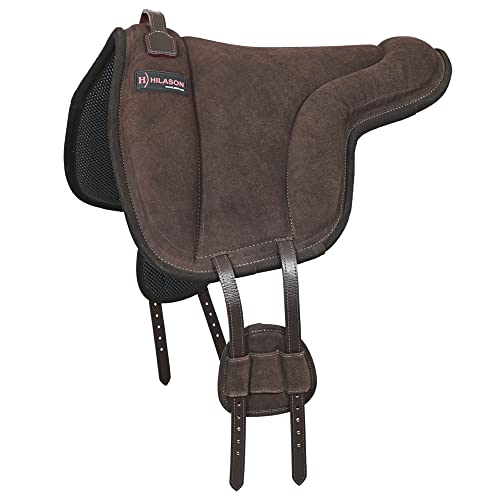 HILASON Horse Bareback Saddle Pad Brown 24 X 36 in