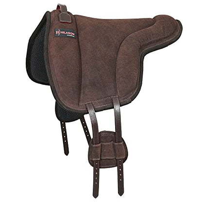 HILASON Horse Bareback Saddle Pad Brown 24 X 36 in
