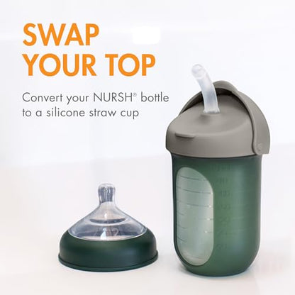 Boon Nursh Baby Bottle Gift Set with Mod Bottle Brush Set