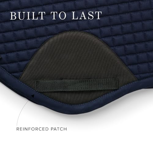 Equestrian Stockholm Close Contact Horse Saddle Pad for Jumping - color: Deep Blue