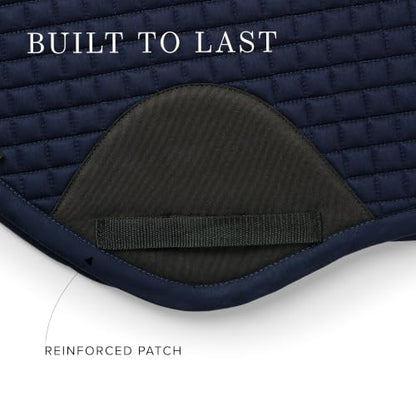 Equestrian Stockholm Close Contact Horse Saddle Pad for Jumping - color: Deep Blue